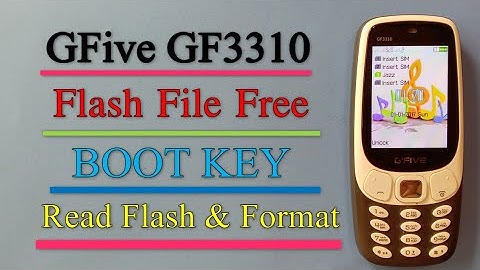 GFive GF3310 SC6531A Flash File | Read Flash & Format | Boot Key | 4Sim | by CM2SCR 2021