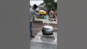 turbo ventilator testing water 💧💦#turbofan #airventilator #shed