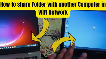How to share Folder with another Computer in WIFI Network | Computer Sharing