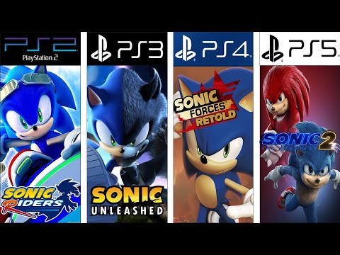 SONIC THE HEDGEHOG PlayStation Evolution PS2 - PS5 #SONIC 