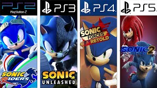 SONIC THE HEDGEHOG PlayStation Evolution PS2 - PS5 #SONIC