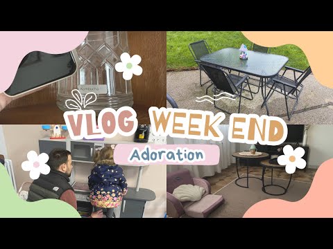Vlog weekend - perdrix à l’école / nouveau tapis / atelier kombucha / haul NOZ & salon de jardin …