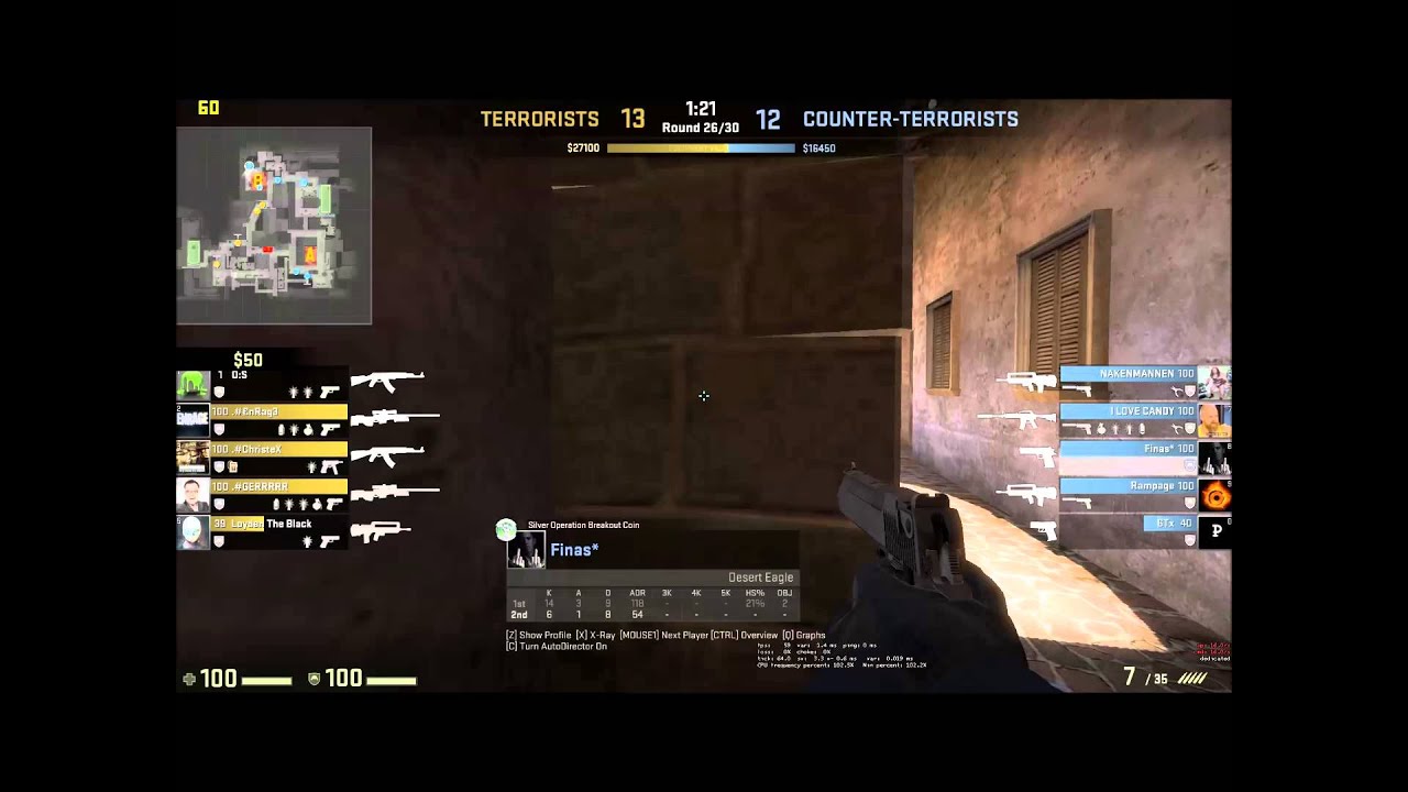 Cs go inferno b site 1 vs 3 - YouTube