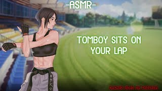 [ASMR] [ROLEPLAY] ♡tomboy sits on your lap♡ (binaural/F4A)