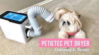 [shih tzu - Collab] Petietec Handily-2 Pet Hair Grooming Dryer Unboxing &amp; Review