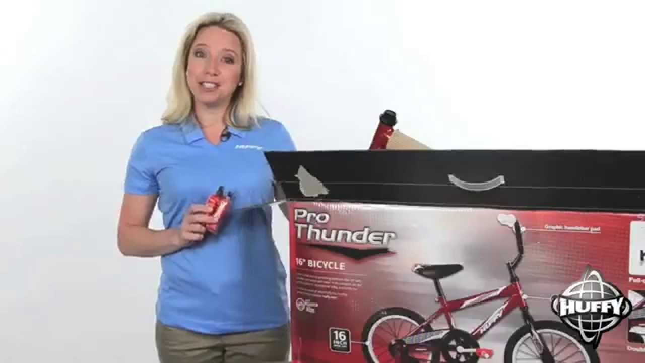 Huffy Bicycles 16" Bike Assembly Video YouTube