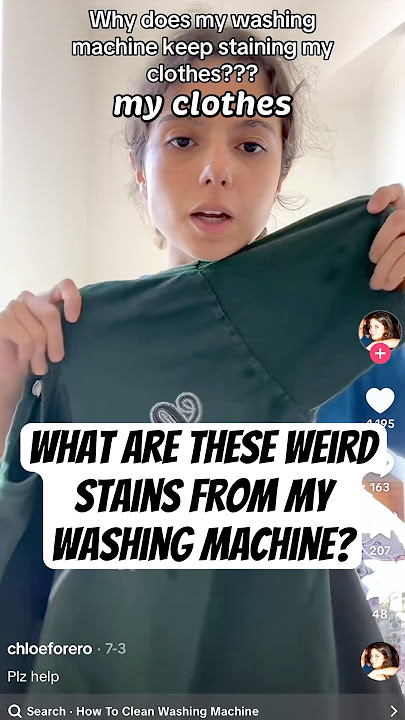 Mystery Washing Machine Stains Explained By A Dry Cleaner #laundry