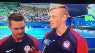 Olympians David Boudia and Steele Johnson: Testimony after winning silver