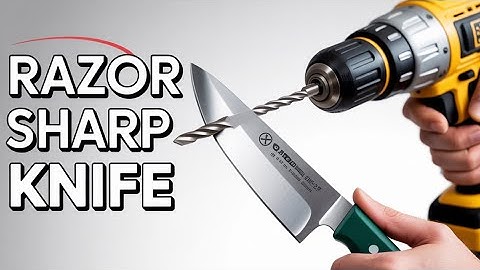 Het geheim om een ​​mes in 2 minuten vlijmscherp te slijpen met een bougie! Slimme tip!