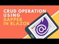 CRUD in Blazor with Dapper | BCL