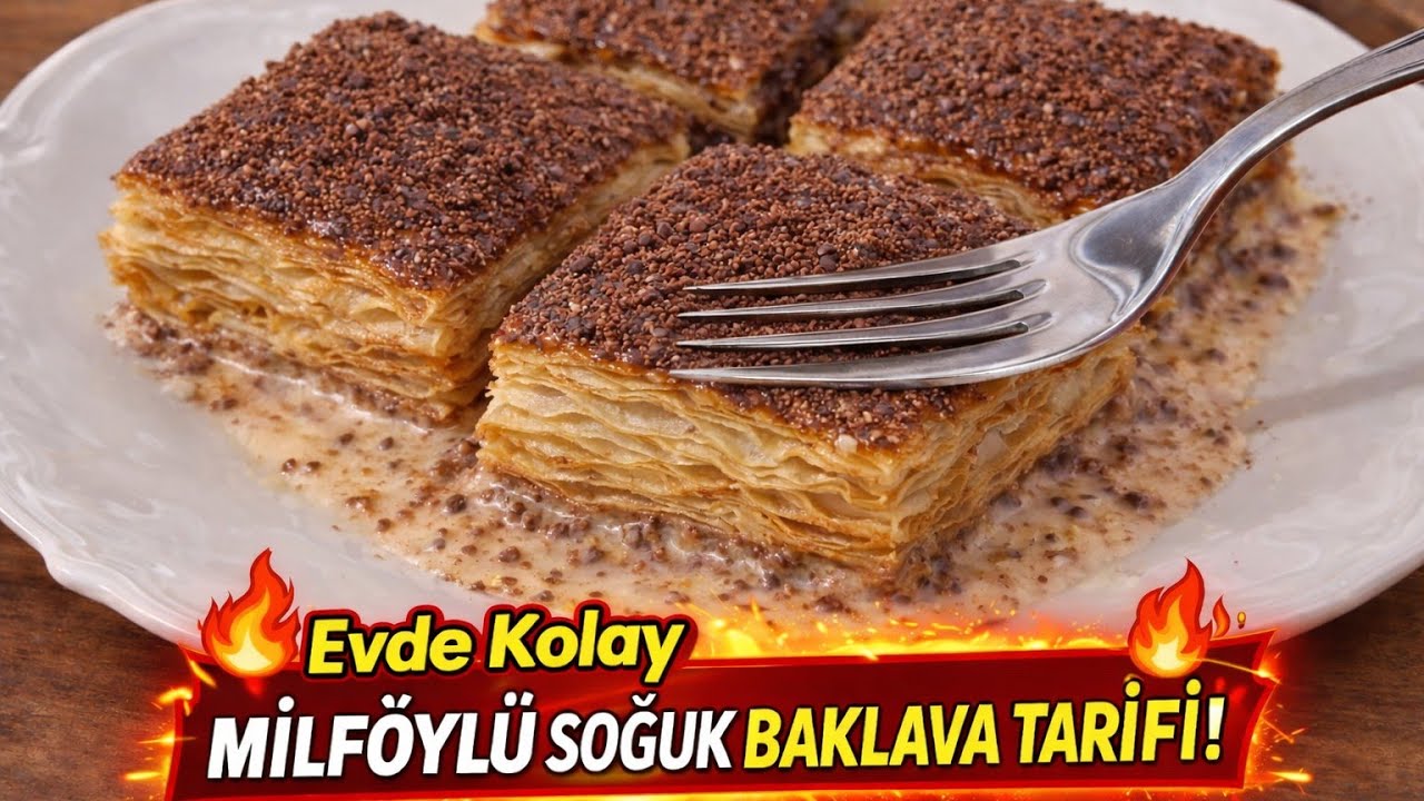 10 Dakikada Milföyden Soğuk Baklava Tarifi | Çıtır Çıtır ve Pratik Tatlı! 10 Dakikada Milföyden Soğuk Baklava Tarifi | Çıtır Çıtır ve Pratik Tatlı!