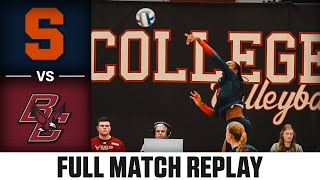 Syracuse vs. Boston College Full Match Replay | 2023 ACC Volleyball