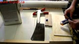 Making a cleaver from a worn out 10" saw blade.
