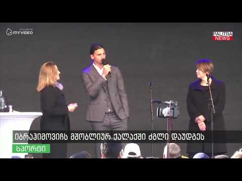 იბრაჰიმოვიჩს მსობლიურ ქალაქში ძეგლი დაუდგეს