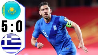 Greece vs Kazakhstan 5-0 Highlights | Euro 2024 Qualification Play-off