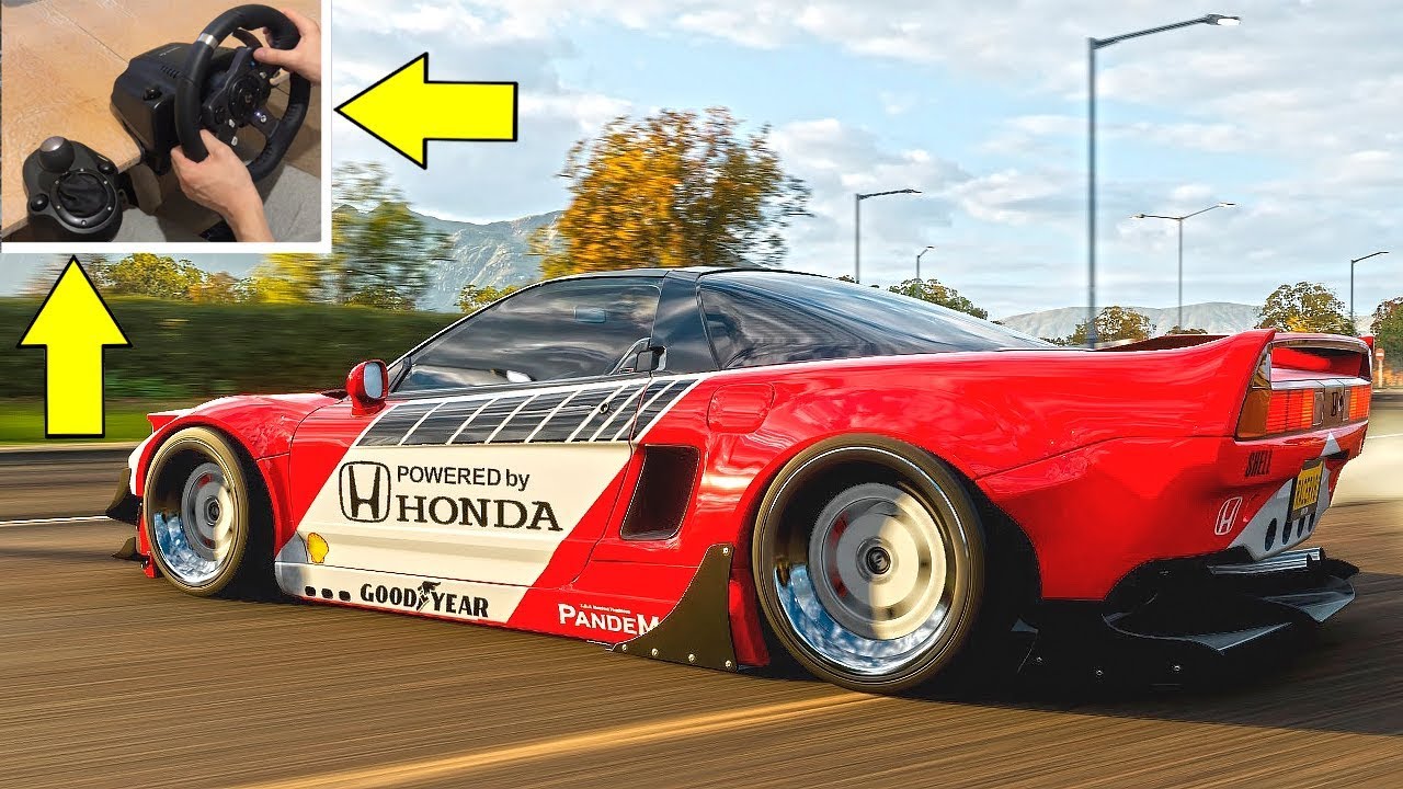forza horizon 2 Forza Horizon 4 Honda NSX-R Steering Wheel + Shifter Gameplay | Racer V8