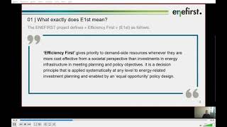 eceee Panel 2 2   Energy Efficiency First   Policies, drivers and  barriers v2
