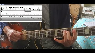 A Dominant Bebop Scale Lick (with tabs) - DP