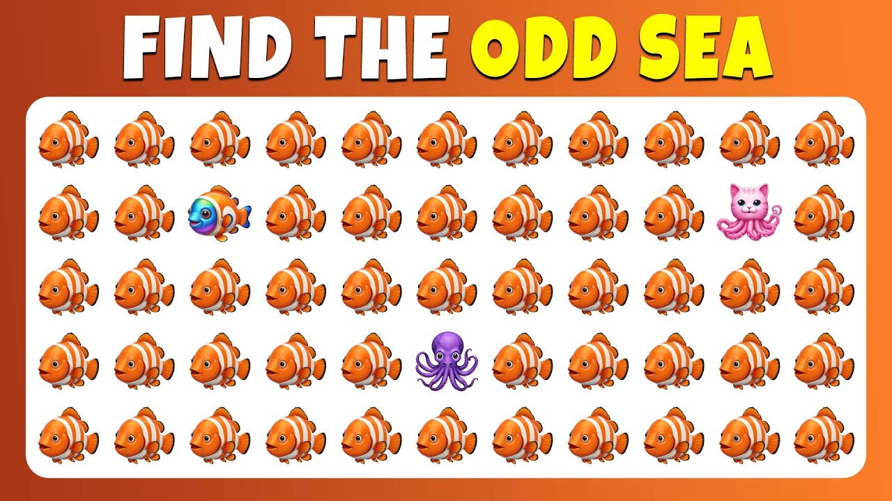 Only 1% Can Spot the Odd Sea | Creature in 8 Seconds |  Don’t Blink-Hard Mode | Quiz Know