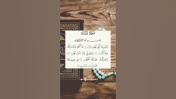 سورة المسد بصوت خاشع #القرآن_الكريم #quran #تلاوات #راحة_نفسية #تجويد #سورة_المسد #ماهر_المعيقلي