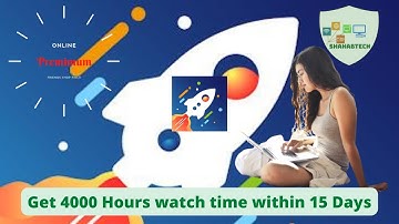 Tube Rocket Premium | apk | App  Complete 4000 Hours Watch Time | mod |15 Day | Nobita Gaming 2M