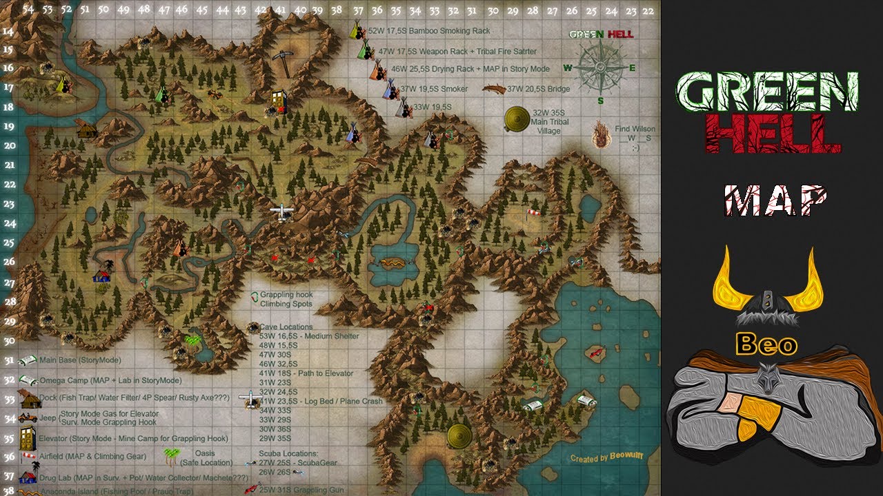 Green Hell Full Map Youtube