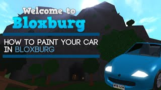 How to color your car in bloxburg