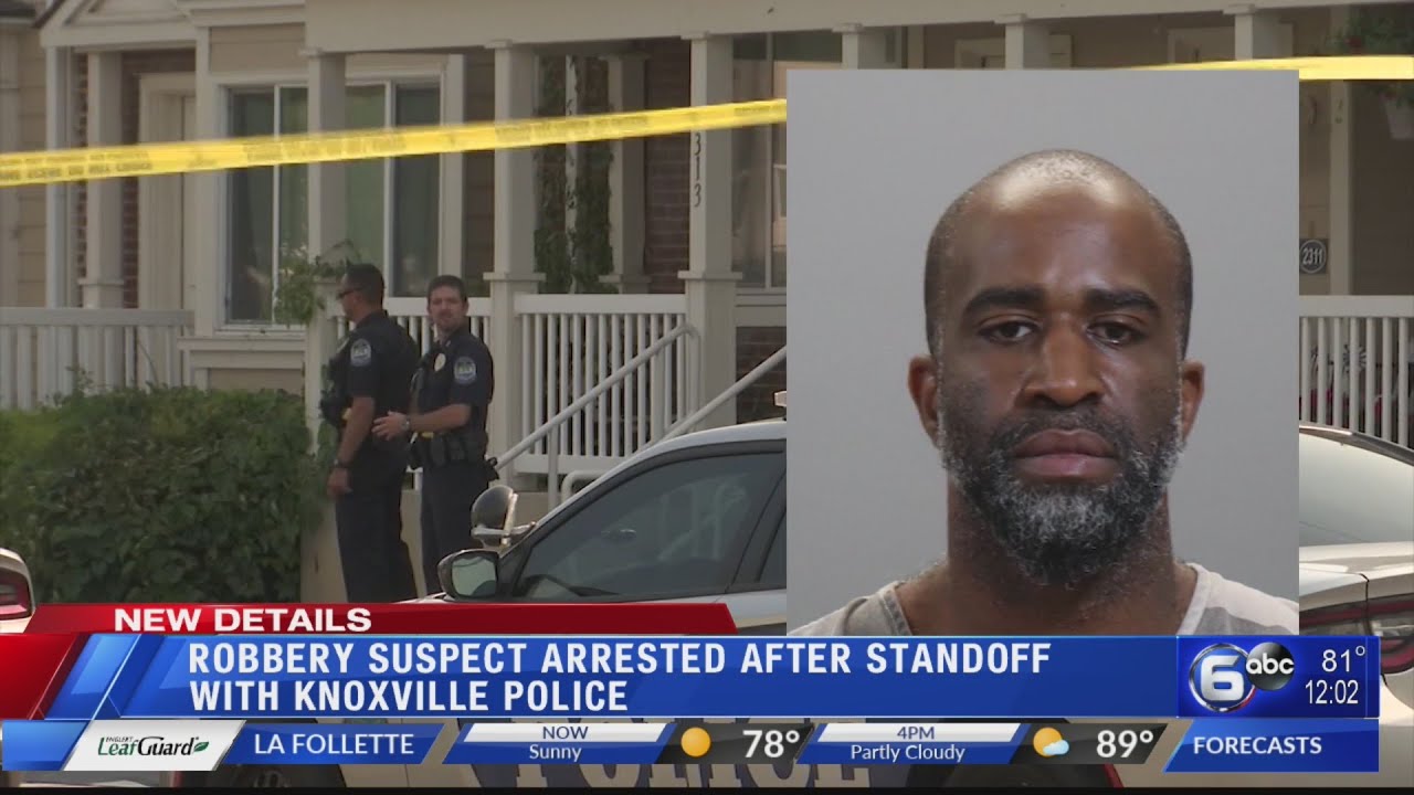 Robbery suspect arrested after standoff with Knoxville Police - YouTube