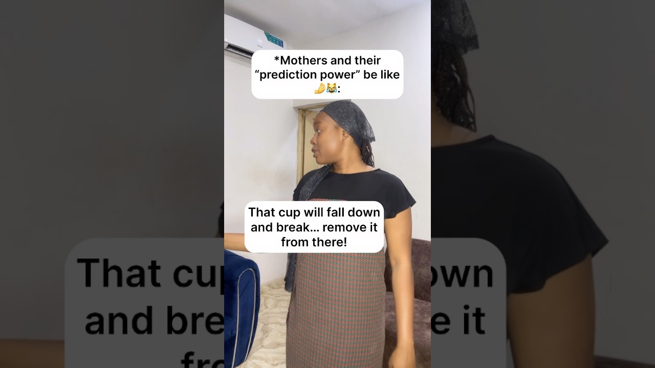 Mothers and their “prediction power” be like 🤌😹 