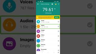how to use Cleaner for WhatsApp, application tutorial Tamil with screen reader screenshot 2