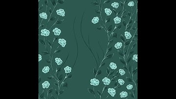 Floral Seamless Pattern in Adobe Fresco Time-Lapse