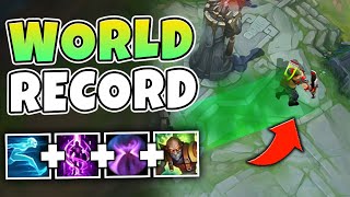 BREAKING THE WORLD RECORD FOR FASTEST SINGED BUILD POSSIBLE! (1700+ MS) - League of Legends