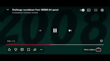 Challenge countdown from 10000 128 speed