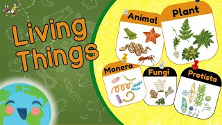 Living Things and their Classification - 5 Kingdoms of Living Things (Educational Video for Kids)