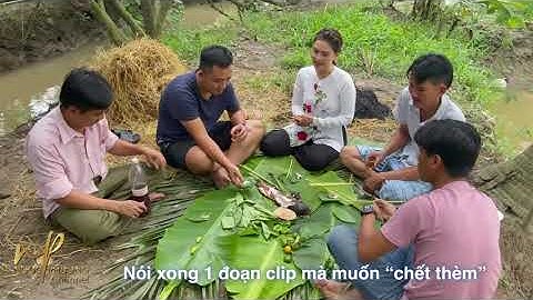 Hậu trường cảnh quay giới thiệu món cá lóc nướng trui, chương trình đặc sản miền sông nước