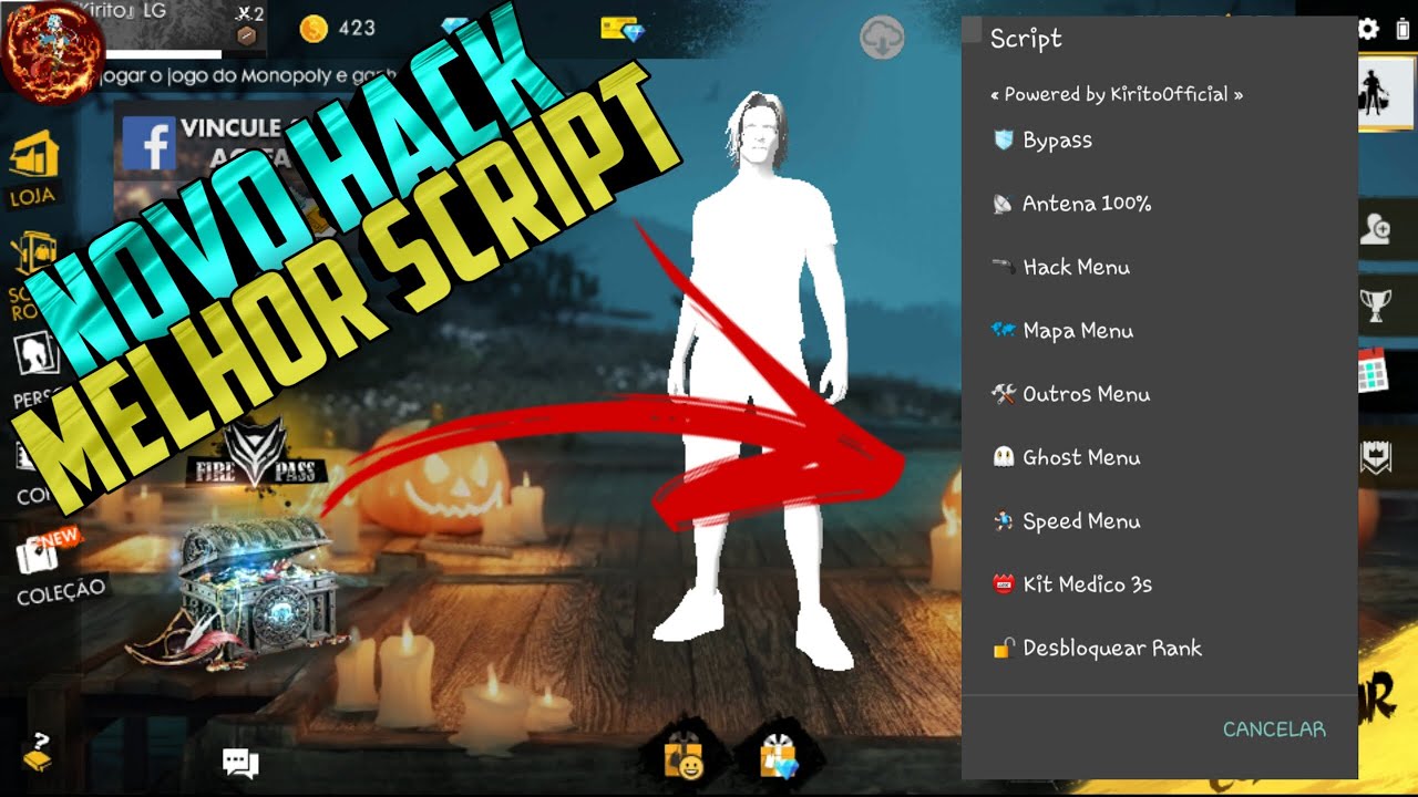 FREE FIRE HACK MELHOR SCRIPT | CHUVA DE BALAS, AIMBOT LOCK ... - 1280 x 720 jpeg 145kB