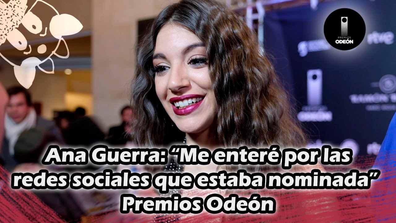 Encuentro entre Ana Guerra y Agoney - Premios Odeón