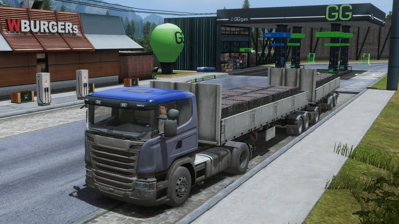 Truckers of Europe 3 | Heavy 22T Paving Stone Job Stuttgart → Frankfurt Gameplay PART 1