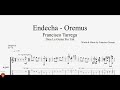 Francisco trrega  endecha  oremus  guitar tutorial  tab