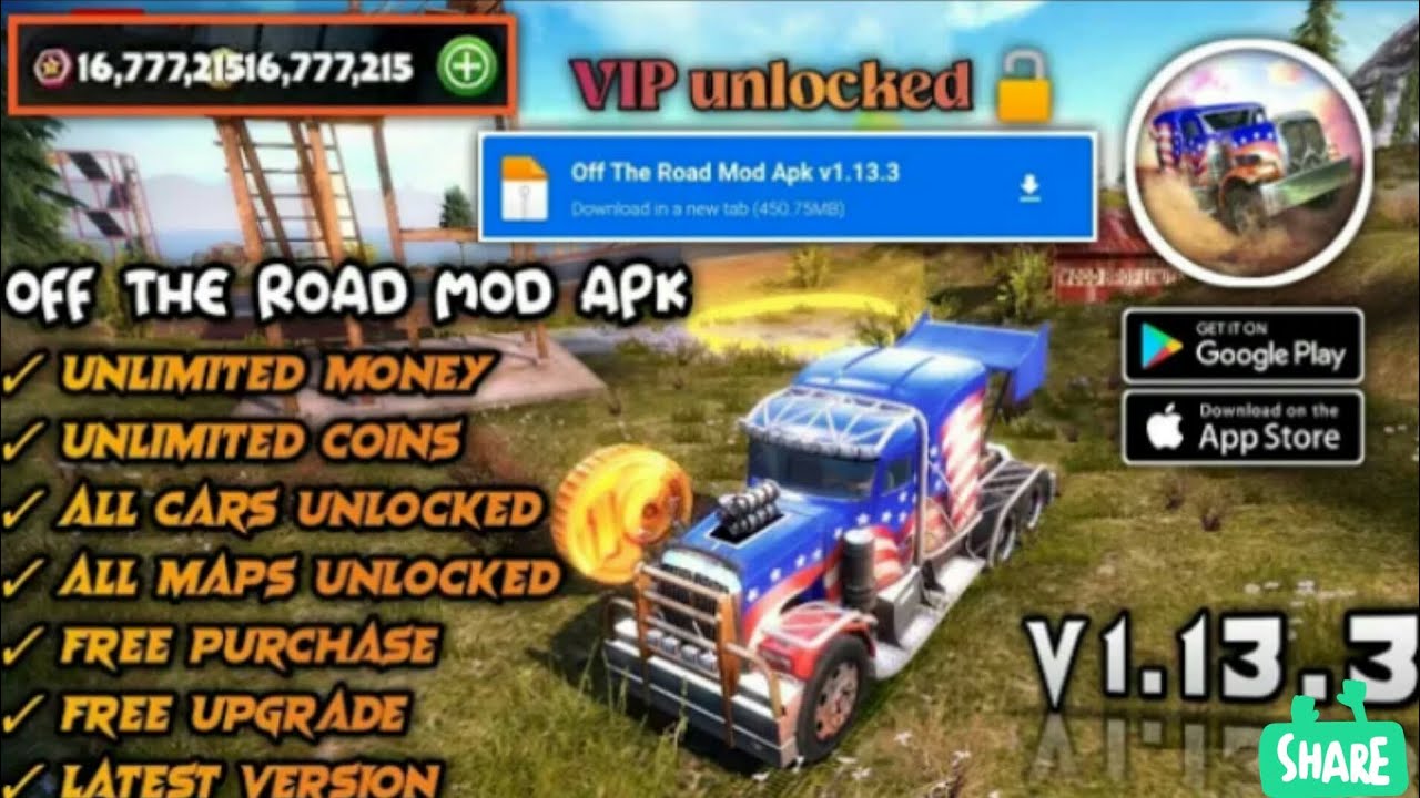 OFF THE ROAD MOD APK LASTAST VERSION 1.13.3 - YouTube