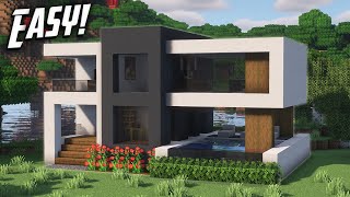 Minecraft How To Build A Modern House Tutorial
