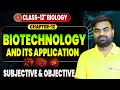 12th Biology Chapter 12 Objective Bihar Board | Biotechnology and Its Application Question Answer |