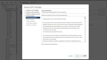 Deploying Data Protection Central from OVA into VMware