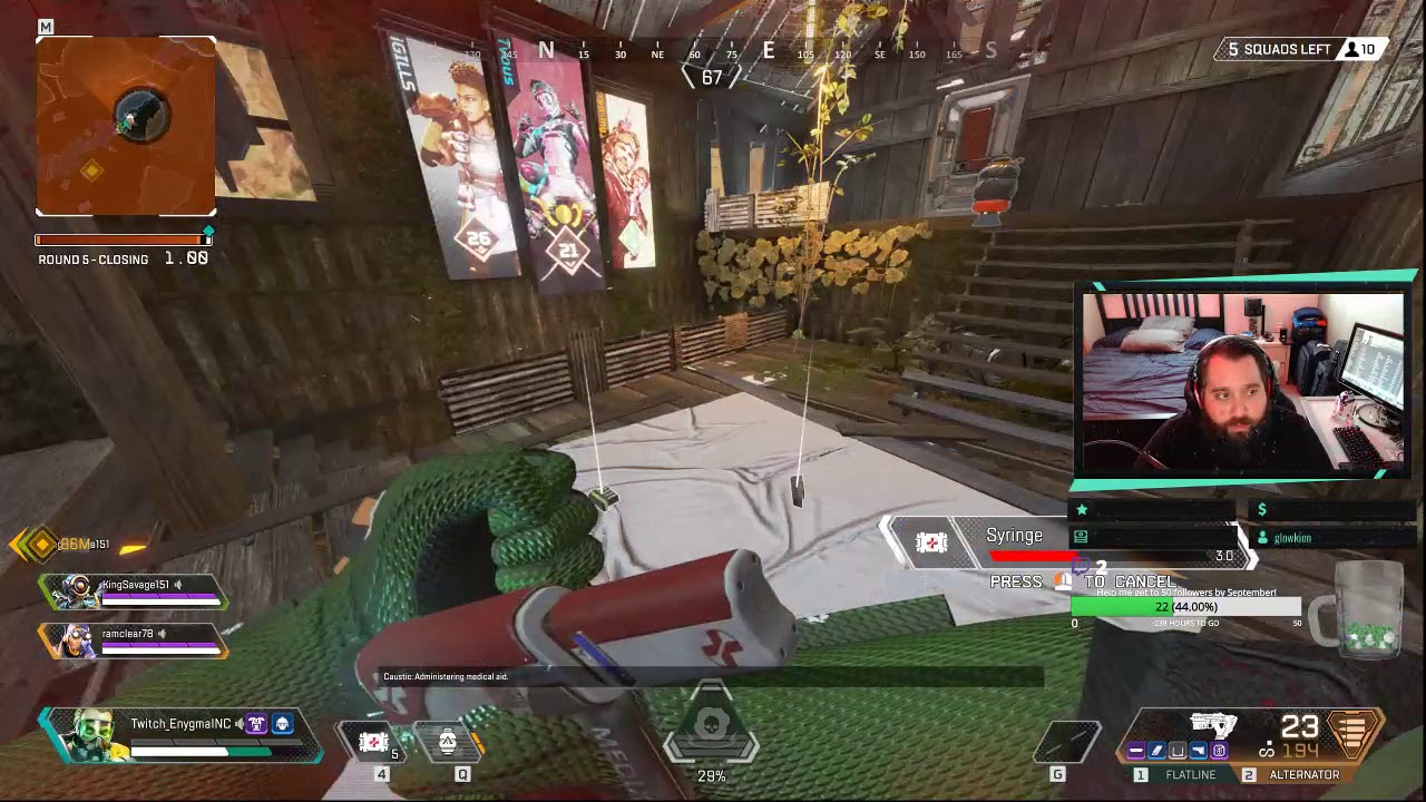 [Apex Legends] First Caustic Win! Bunker team FTW