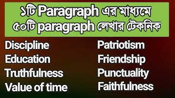 একটি paragraph দিয়ে ৫০টি প্যারাগ্রাফ লেখার পদ্ধতি || part-2 || Multiple Paragraph 2025