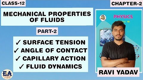 Mechanical Properties of Fluids | Part-2| Chapter-02 | physics by Ravi Yadav