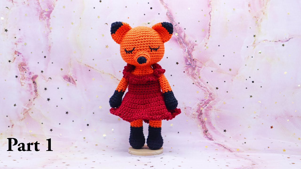 HAZE THE FOX 🦊 | PART 1 |  MAKING AMIGURUMI | HOW TO CROCHET DOLL