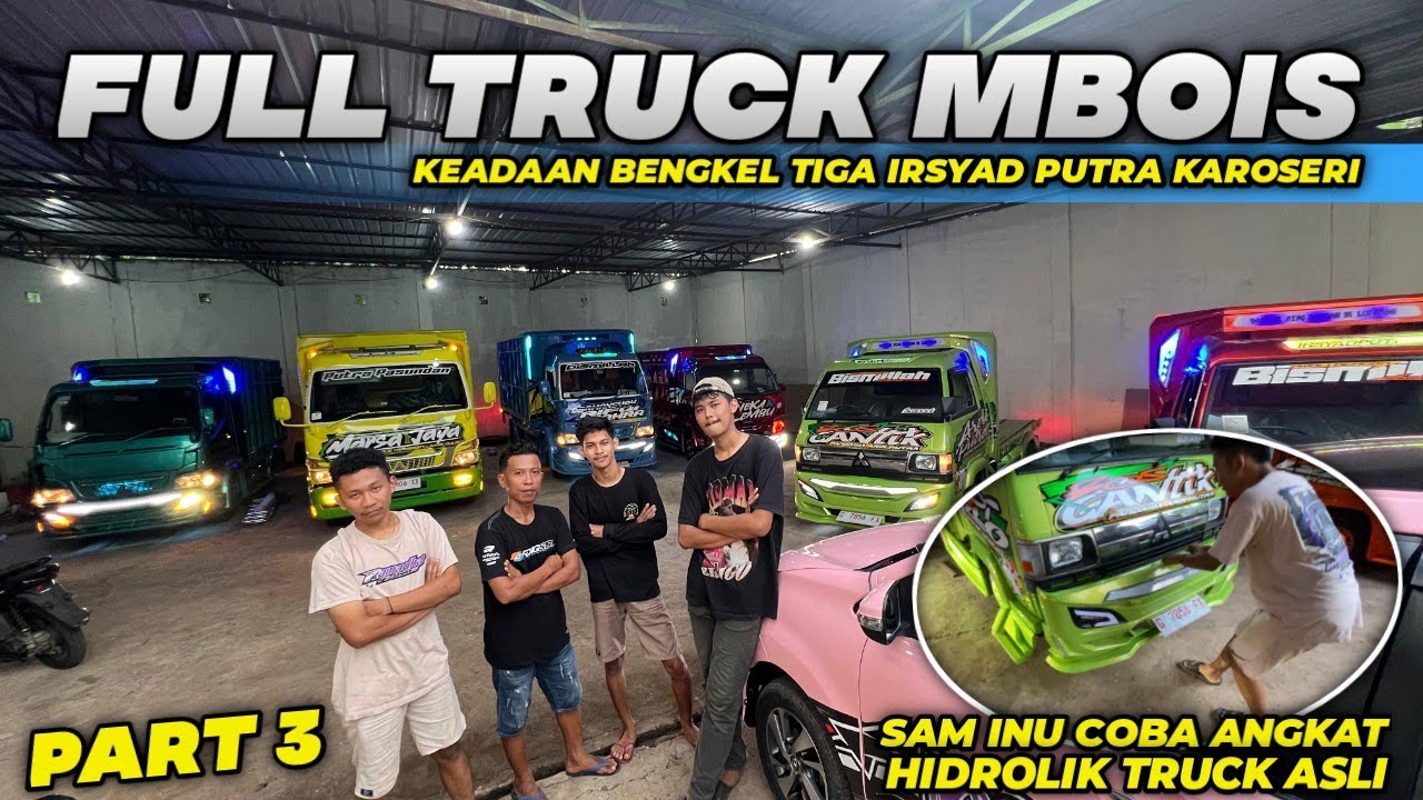 SEMUA TRUK IRSYAD PUTRA FINISHING DI SINI‼️GREBEK BENGKEL 3 IRSYAD PUTRA KAROSERI