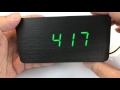 LED Voice-activated Black Wooden Black Digital Alarm Clock by Your Supermart review LED Voice-activated Black Wooden Black Digital Alarm Clock by Your Supermart review