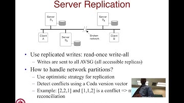 Lec21 Screencast: Distributed File Systems: Coda, xFS, HDFS, GFS (04/24/19)